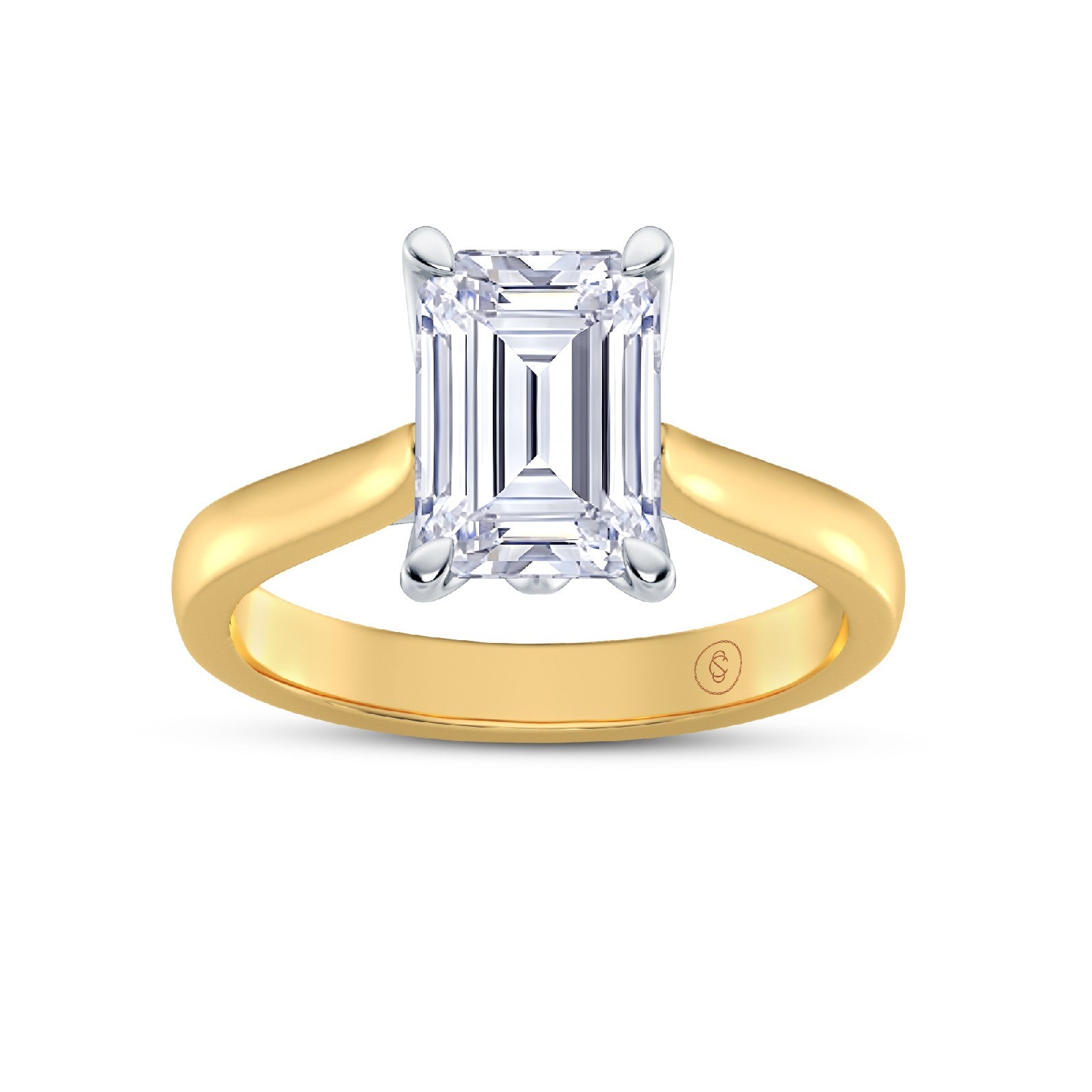 The One - Emerald Diamond Engagement Ring