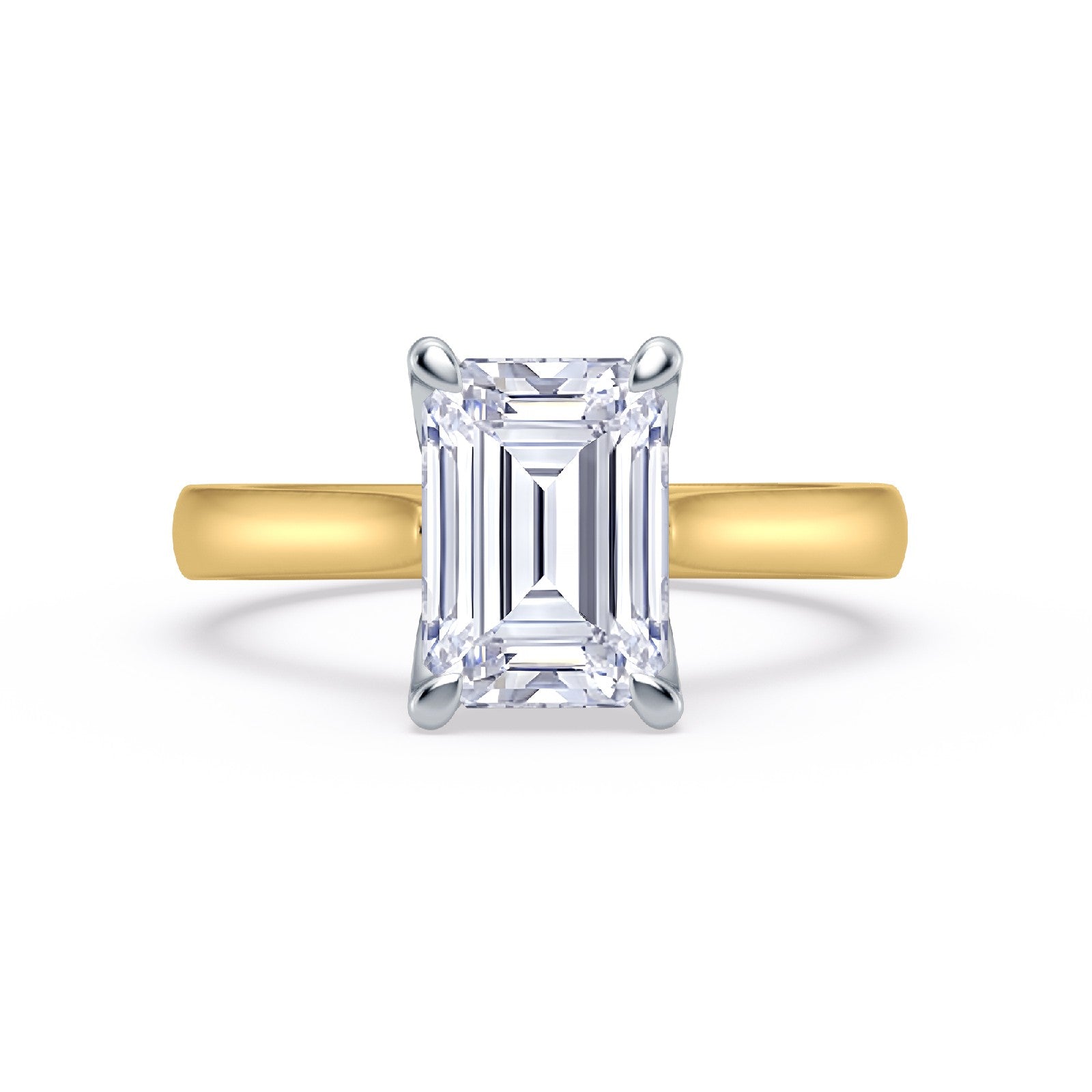 The One - Emerald Diamond Engagement Ring