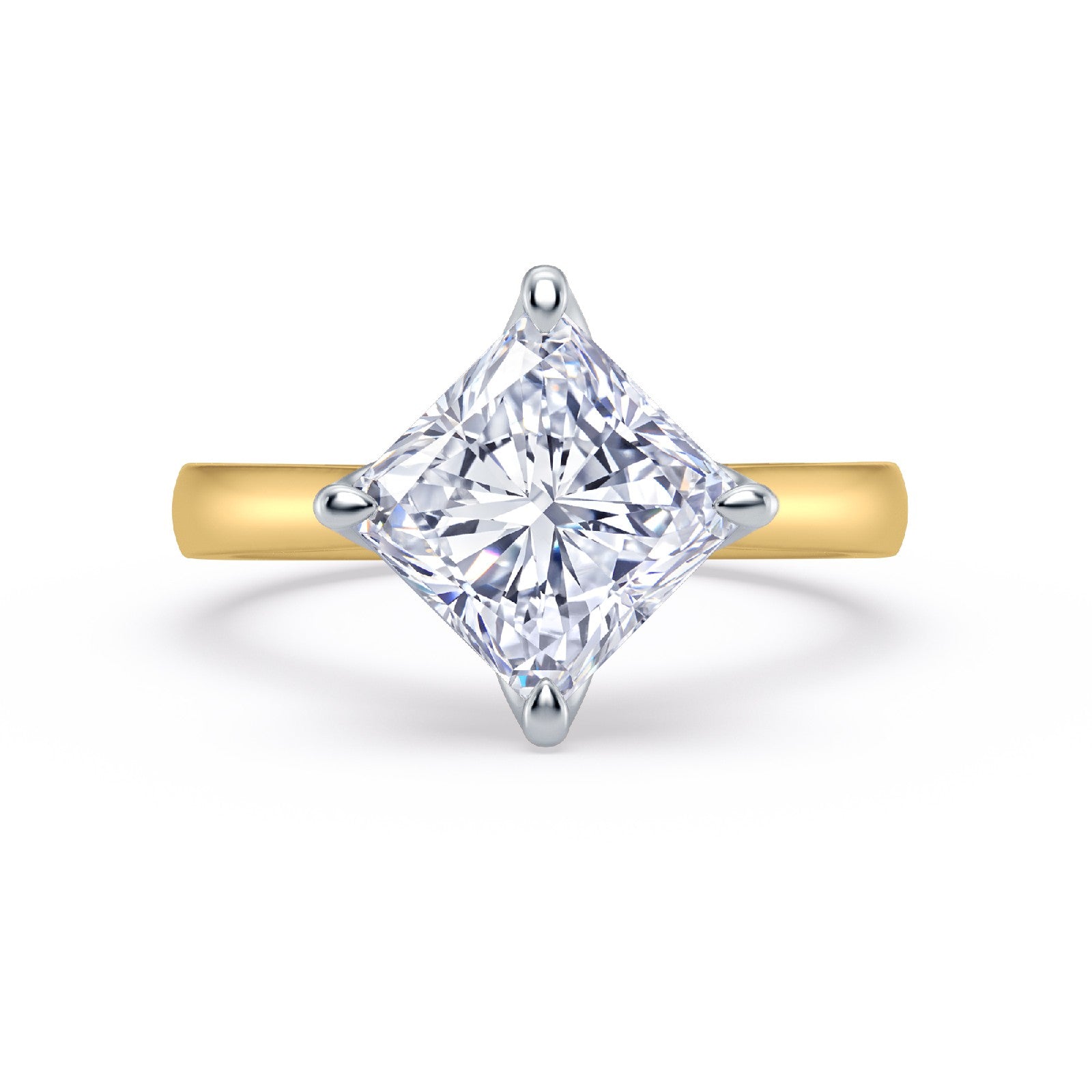 The One - Princess Diamond Engagement Ring (East-West)