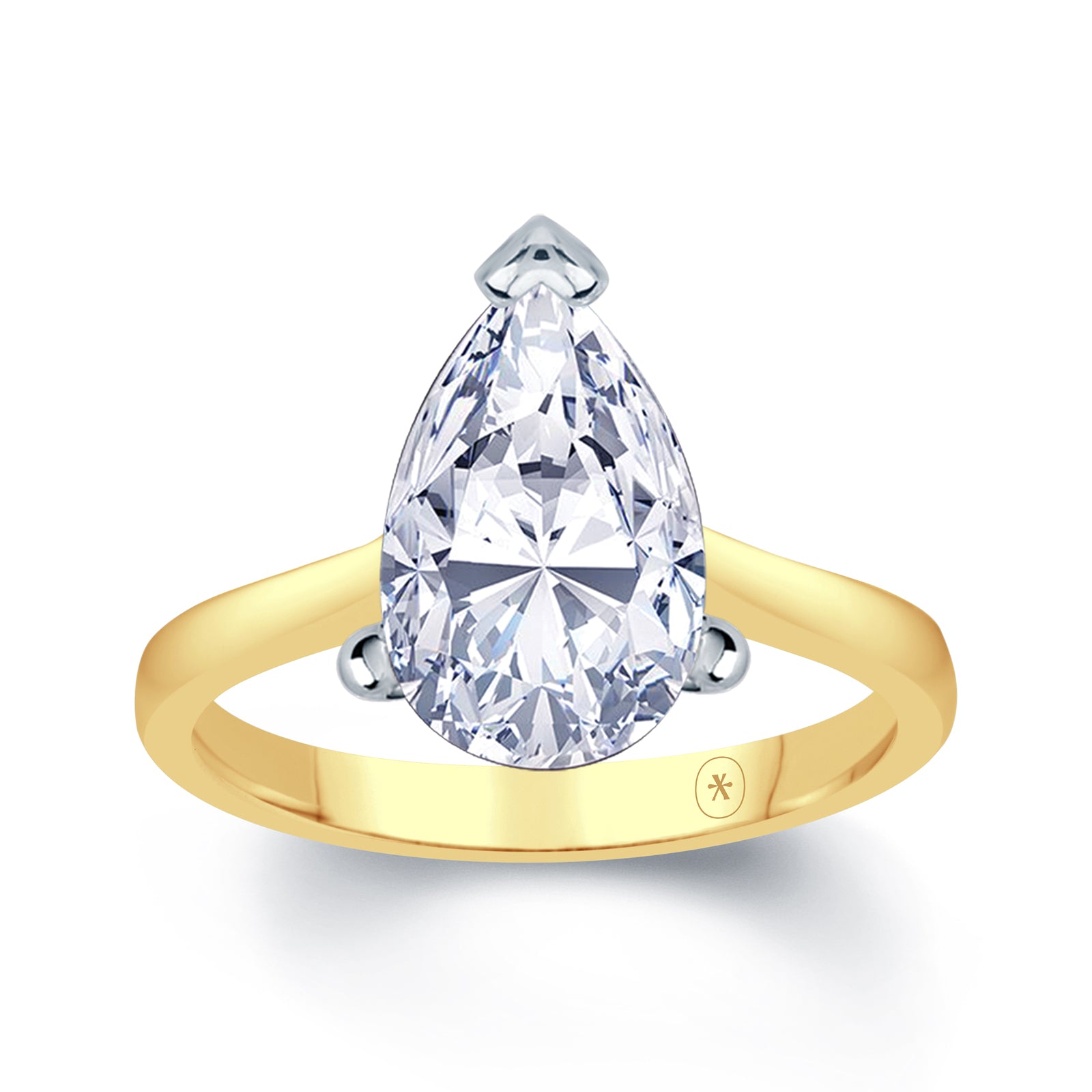 18k-two-tone-pear-plain-band