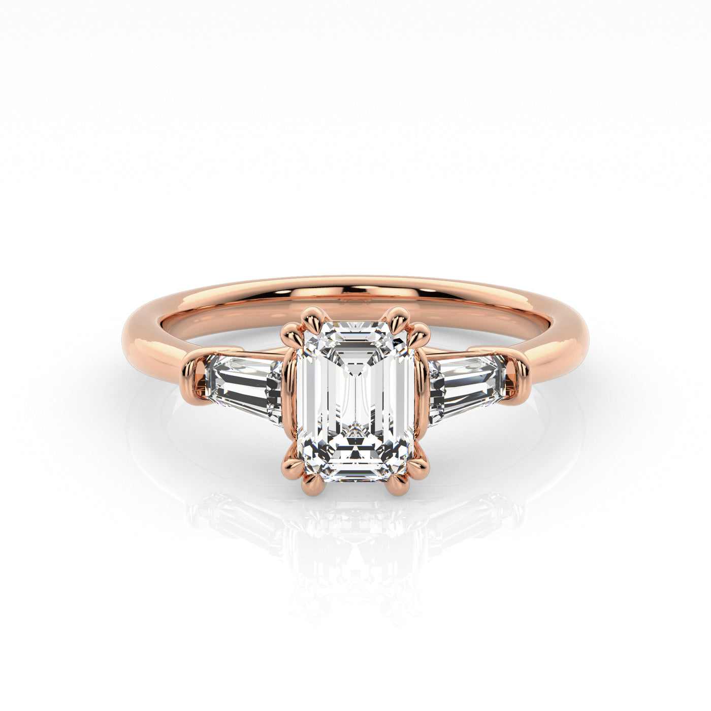 The One - Emerald Diamond Engagement Ring