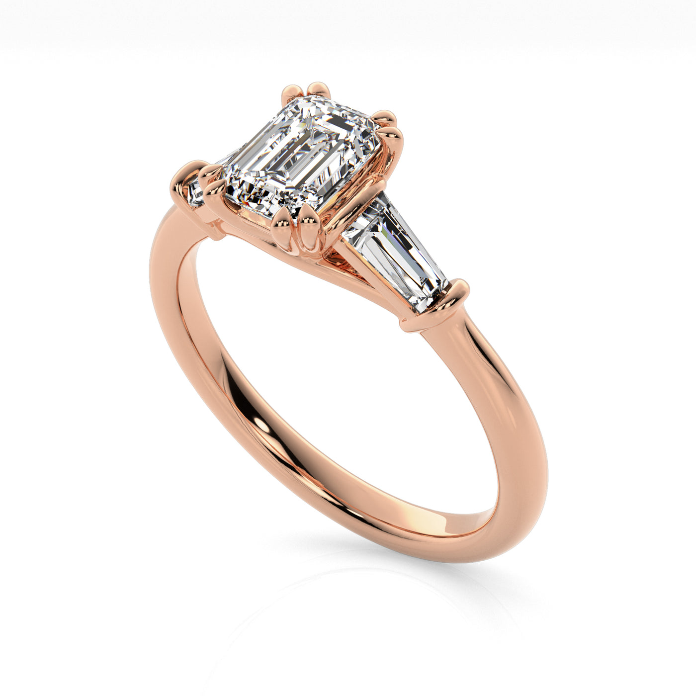 The One - Emerald Diamond Engagement Ring