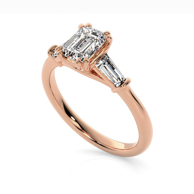 The One - Emerald Diamond Engagement Ring