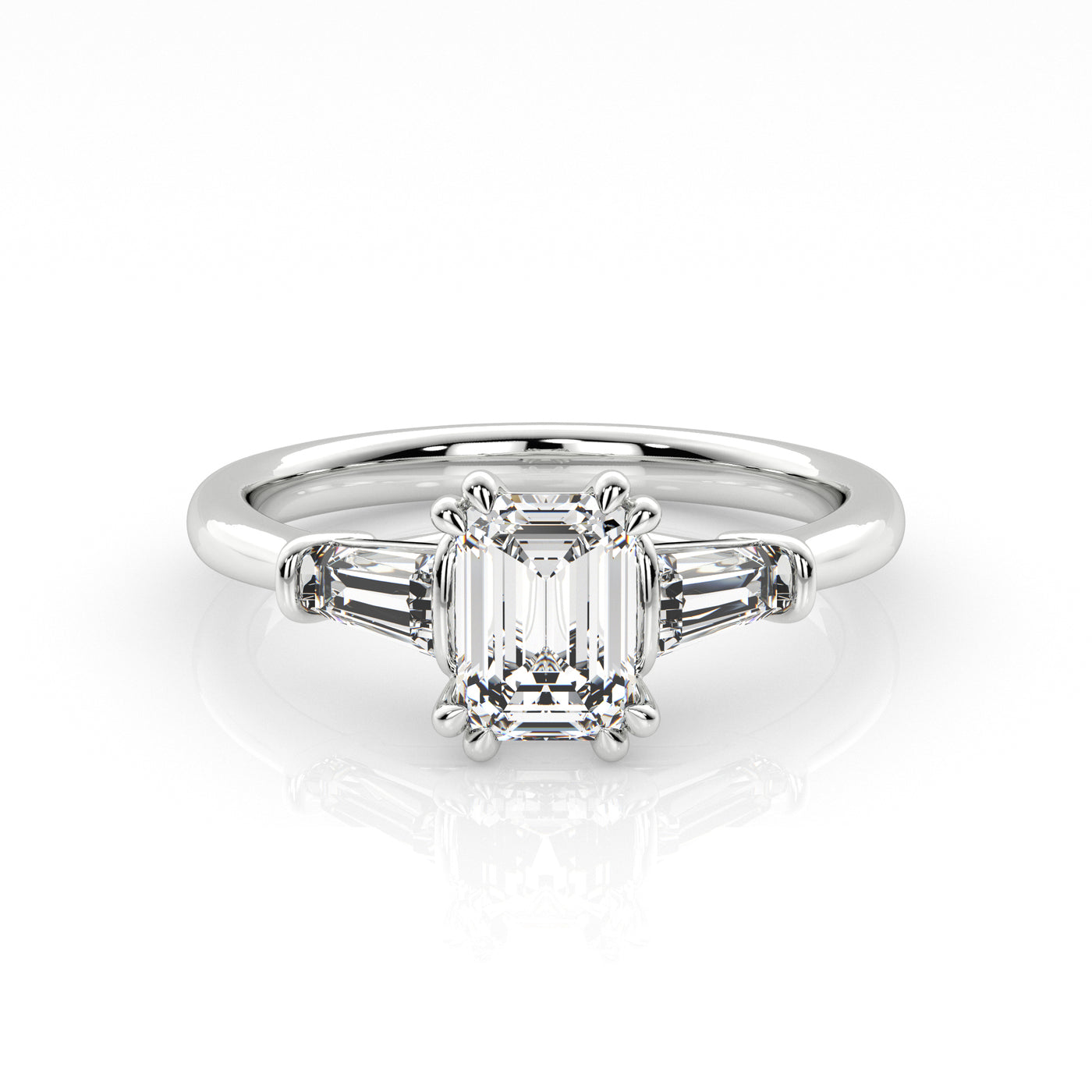 The One - Emerald Diamond Engagement Ring