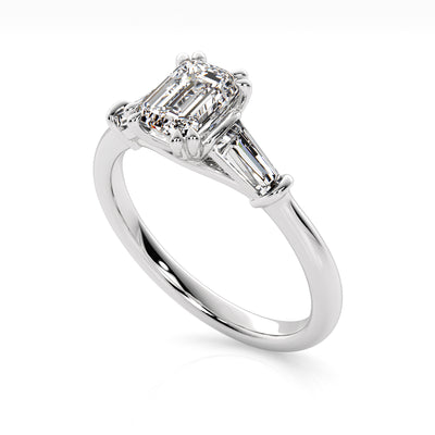 The One - Emerald Diamond Engagement Ring