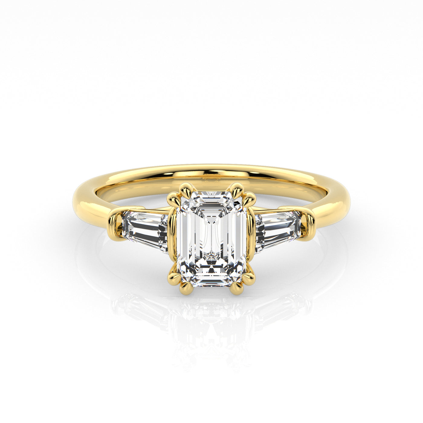 The One - Emerald Diamond Engagement Ring