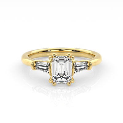 The One - Emerald Diamond Engagement Ring