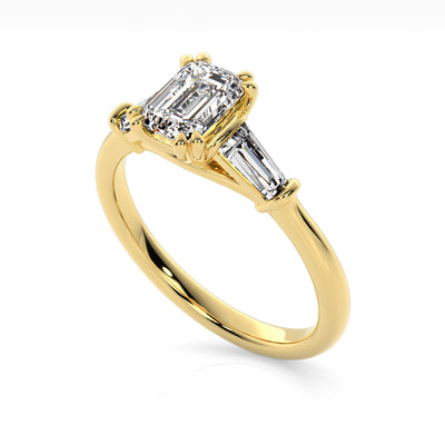 The One - Emerald Diamond Engagement Ring