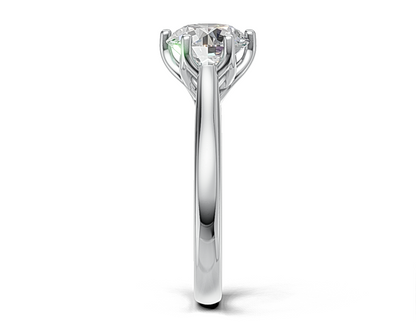 Round Brilliant Cut Solitaire Diamond Engagement Ring