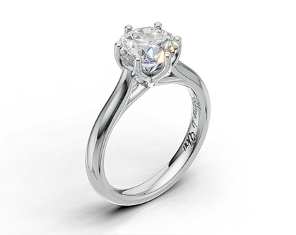 Round Brilliant Cut Solitaire Diamond Engagement Ring