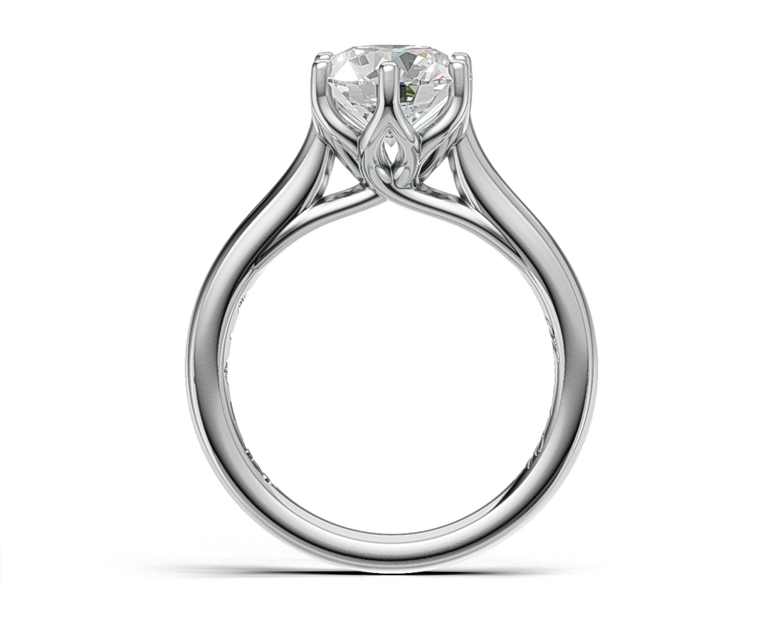 Round Brilliant Cut Solitaire Diamond Engagement Ring