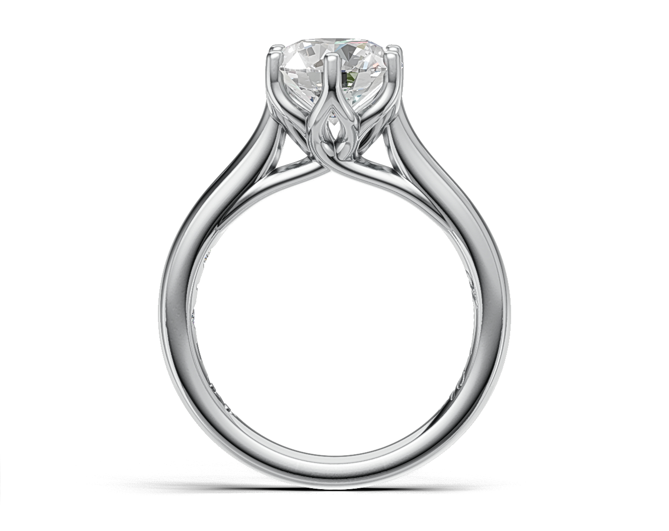 Round Brilliant Cut Solitaire Diamond Engagement Ring