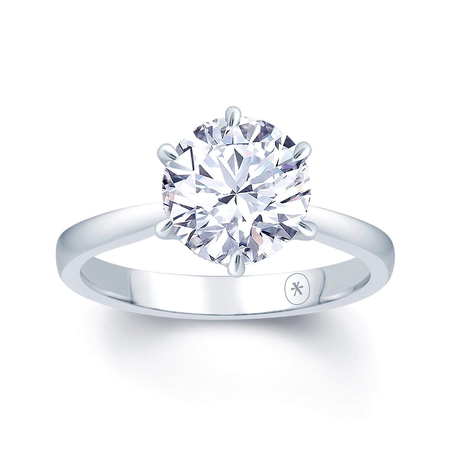platinum-round-plain-band