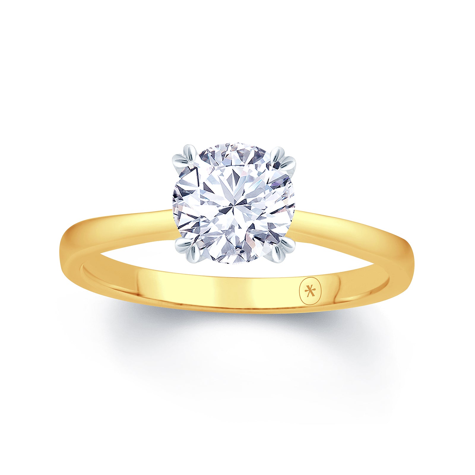 18k-two-tone-round-plain-band