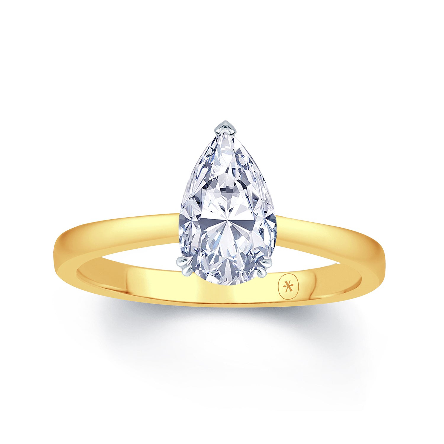 18k-two-tone-pear-plain-band