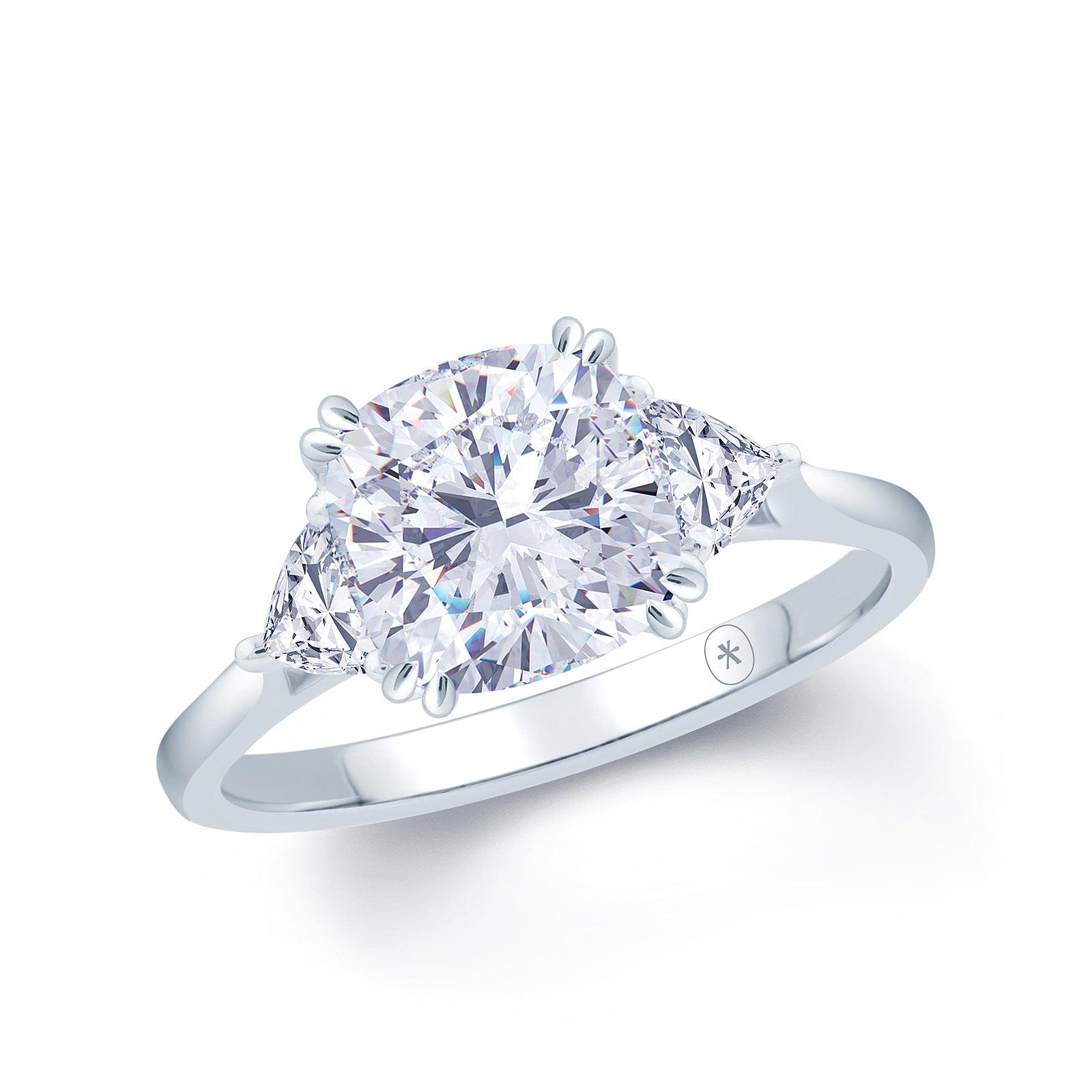 cushion-with-trillant-3-stone-engagement-ring