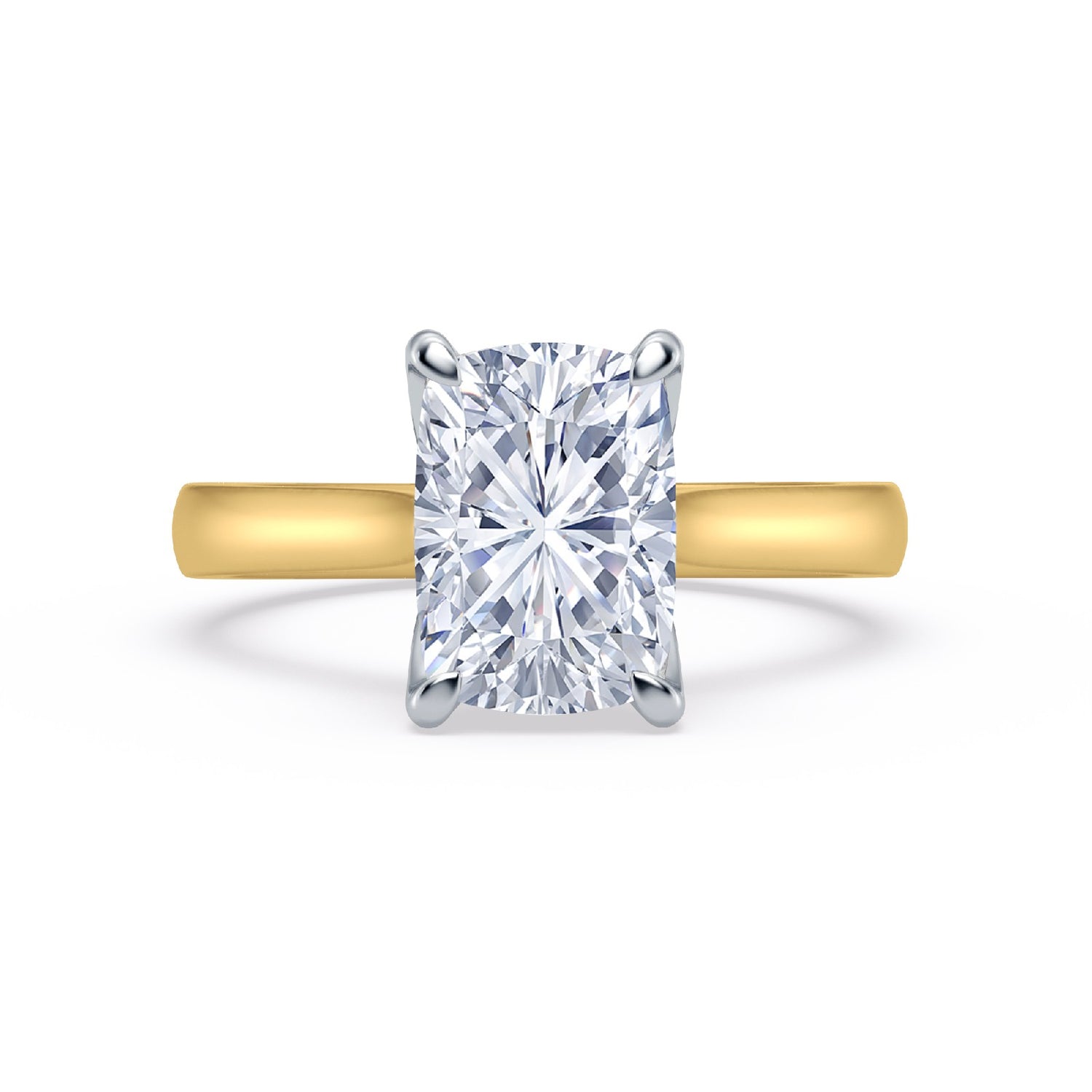 The One - Elongated Cushion Diamond Engagement Ring