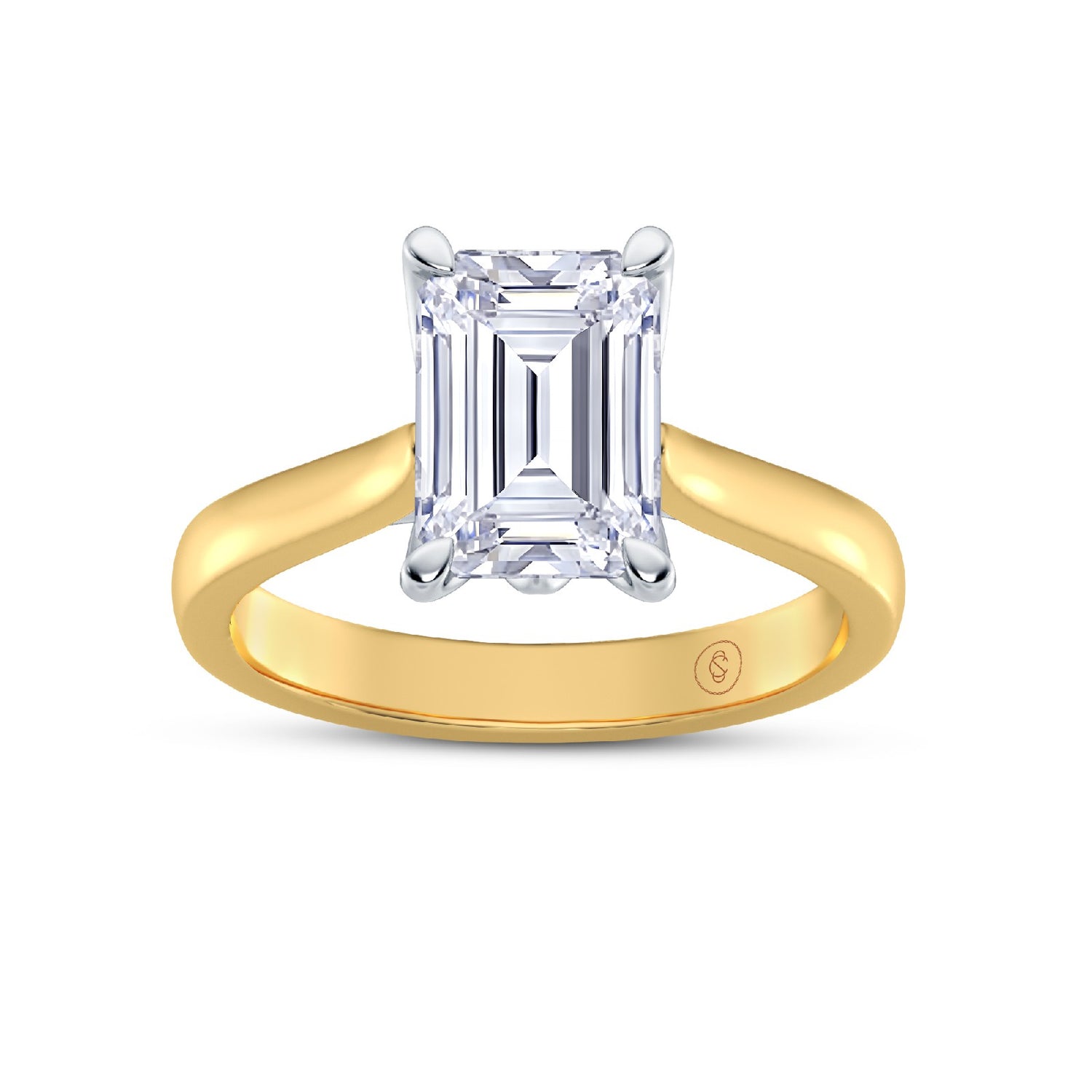 The One - Emerald Diamond Engagement Ring