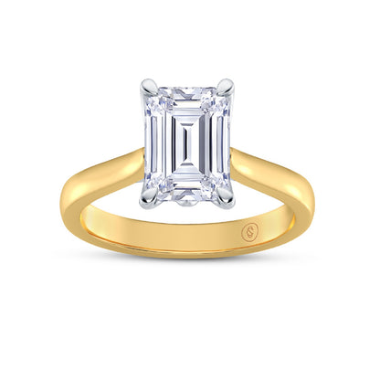 The One - Emerald Diamond Engagement Ring