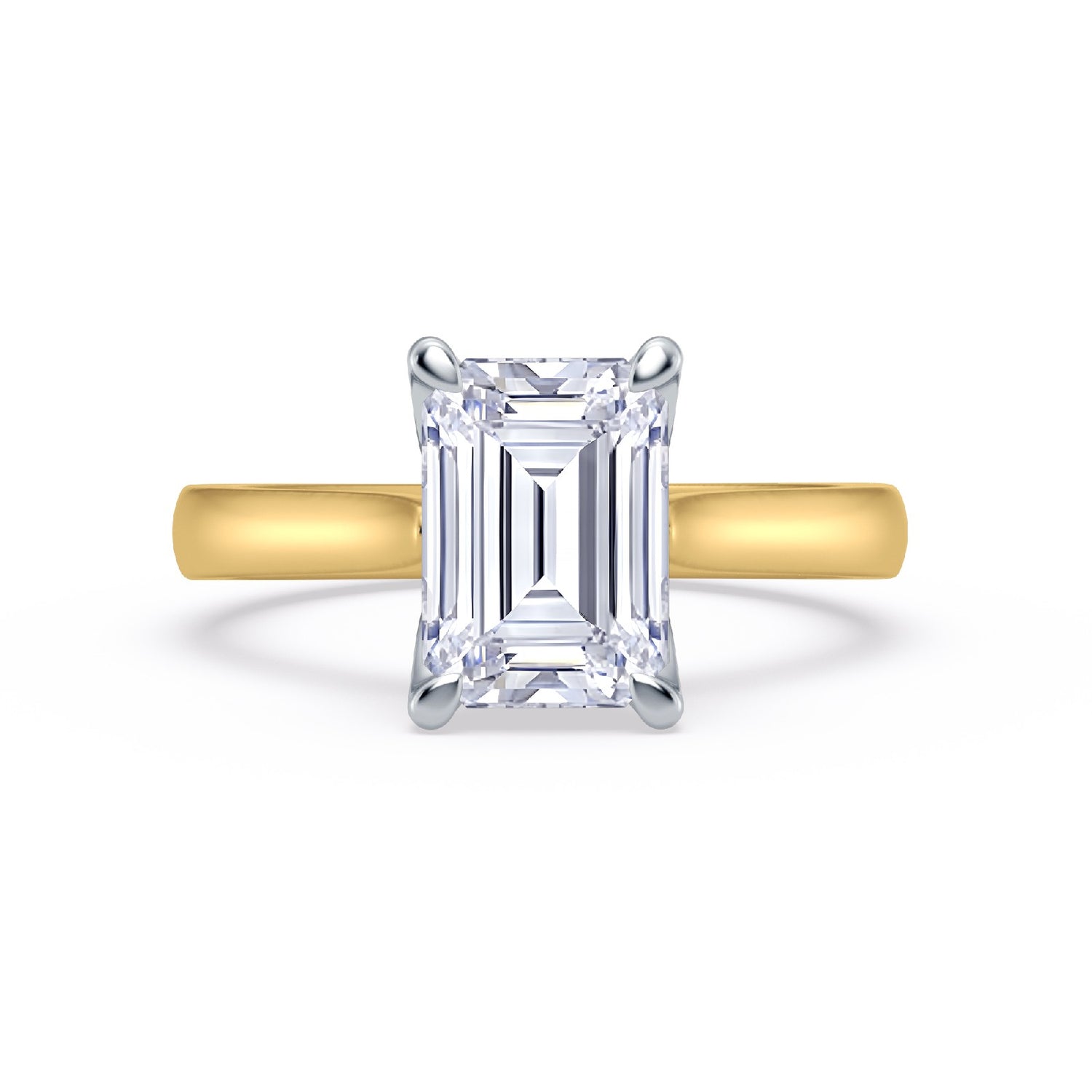 The One - Emerald Diamond Engagement Ring