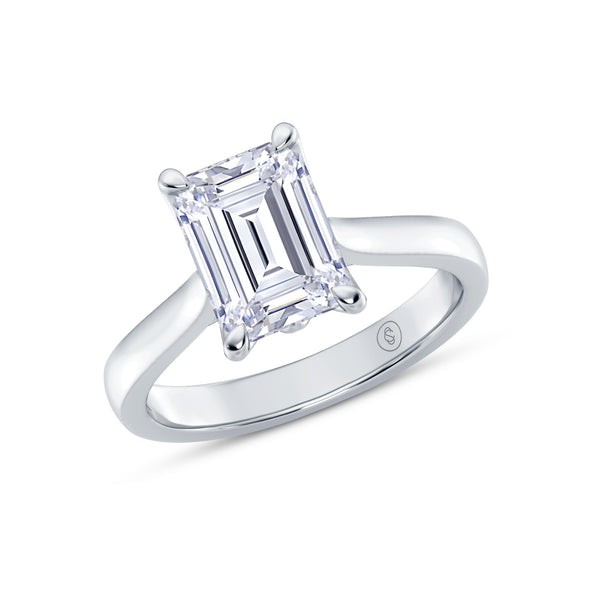 The One - Emerald Diamond Engagement Ring
