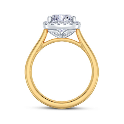 The Embrace - Cushion Cut Halo Diamond Engagement Ring