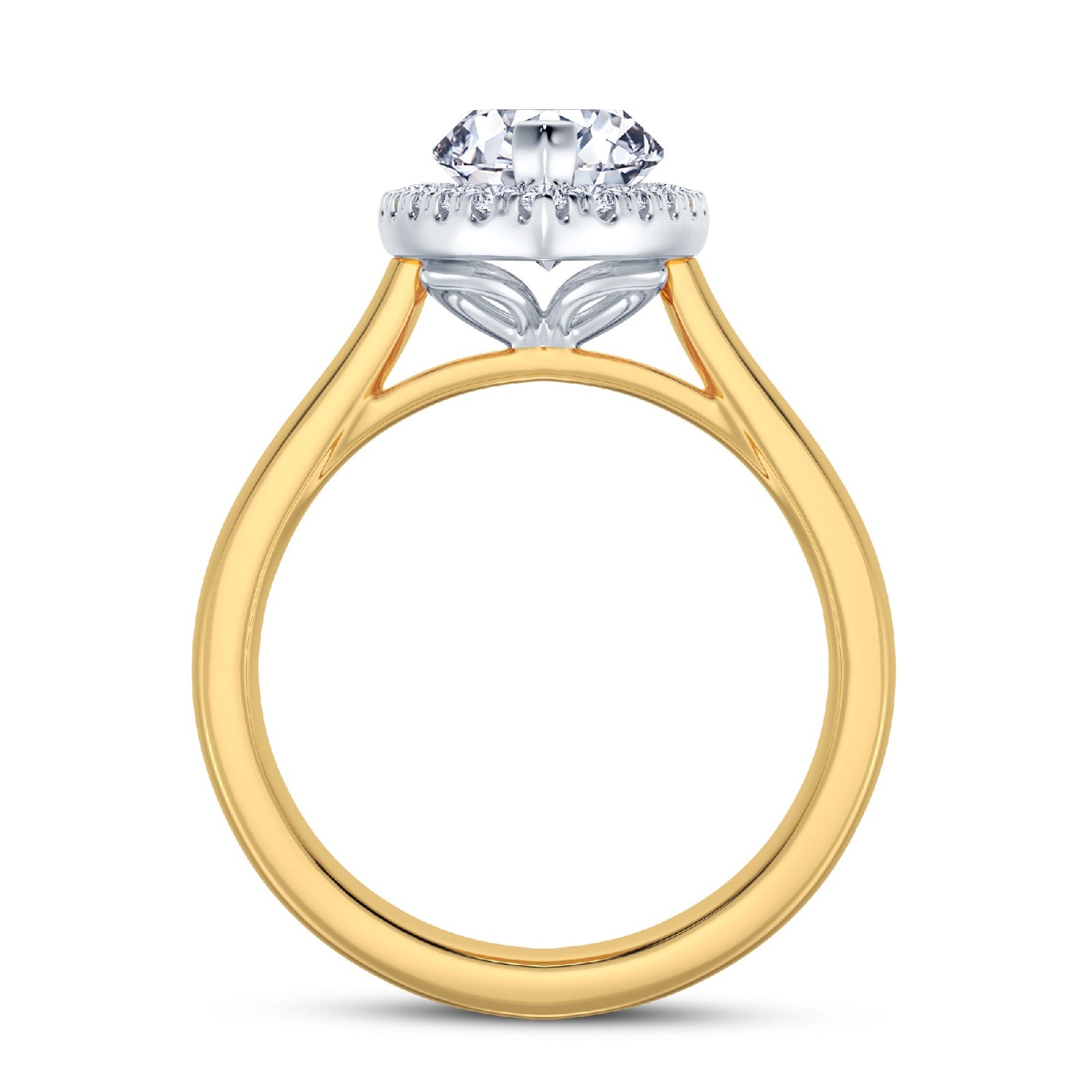 The Embrace - Marquise Halo Diamond Engagement Ring