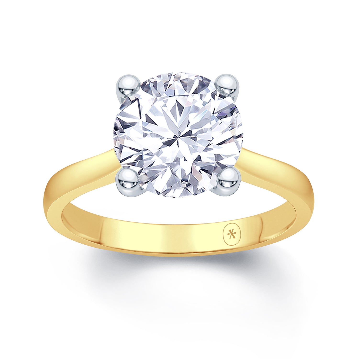 18k-two-tone-round-plain-band