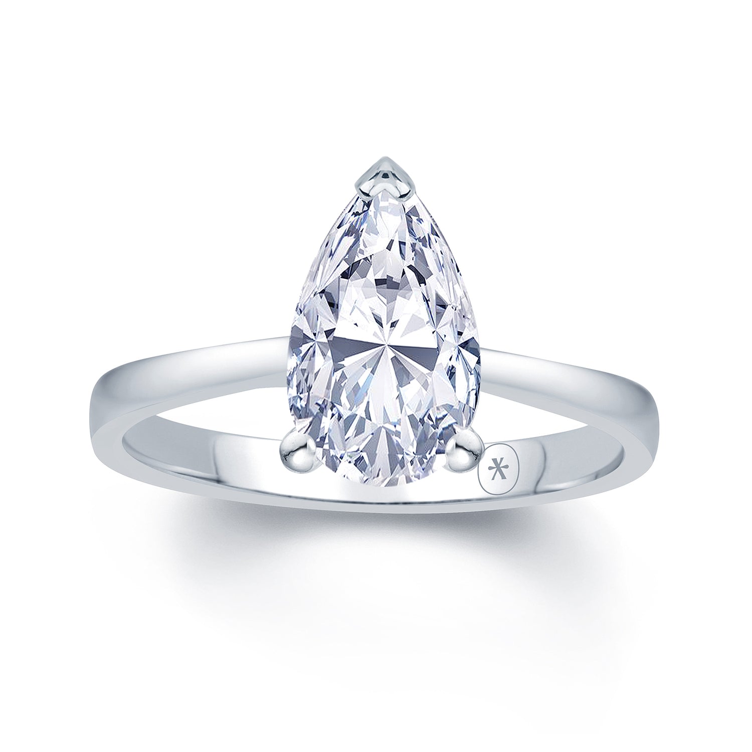 18k-white-gold-pear-plain-band