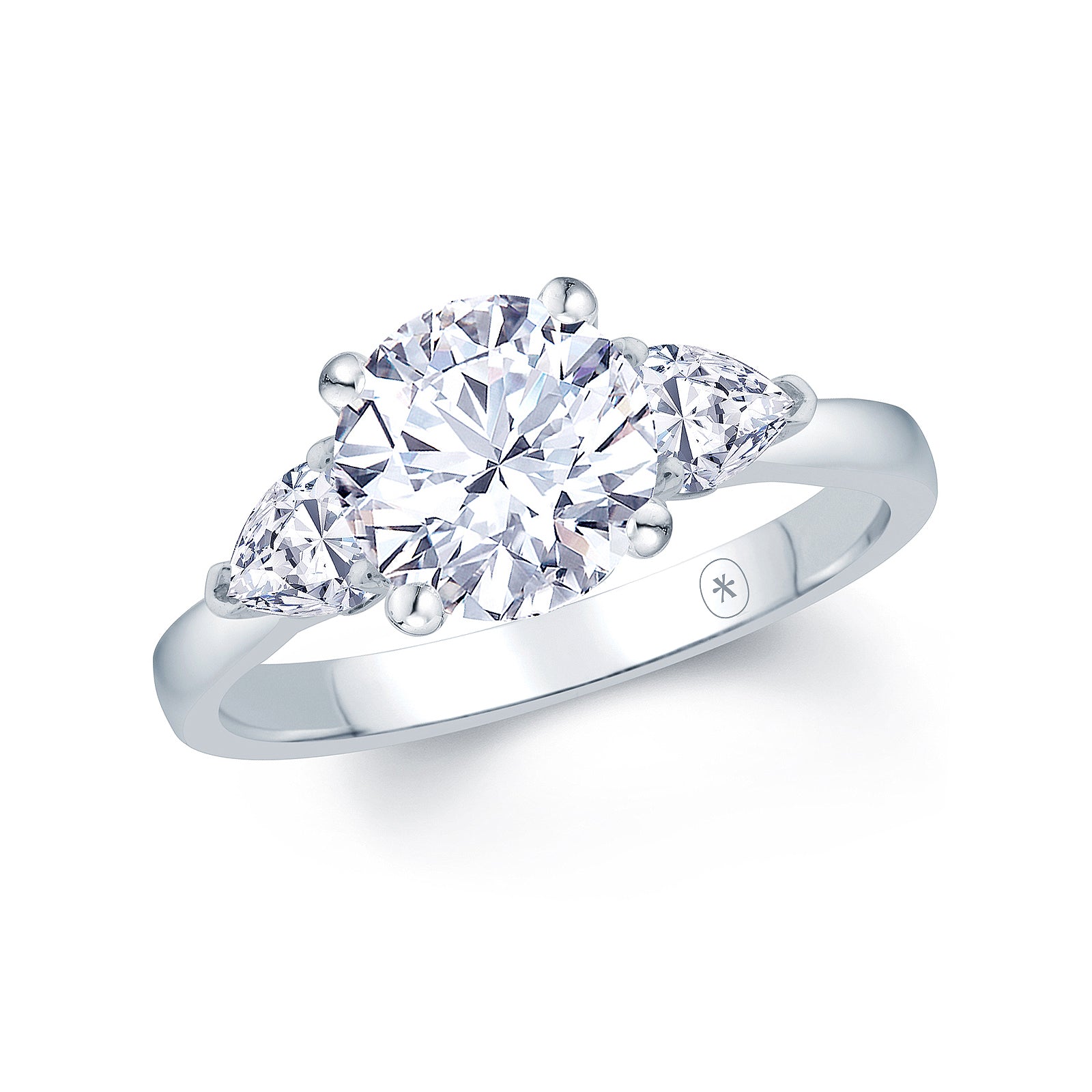round-with-pear-3-stone-engagment-ring
