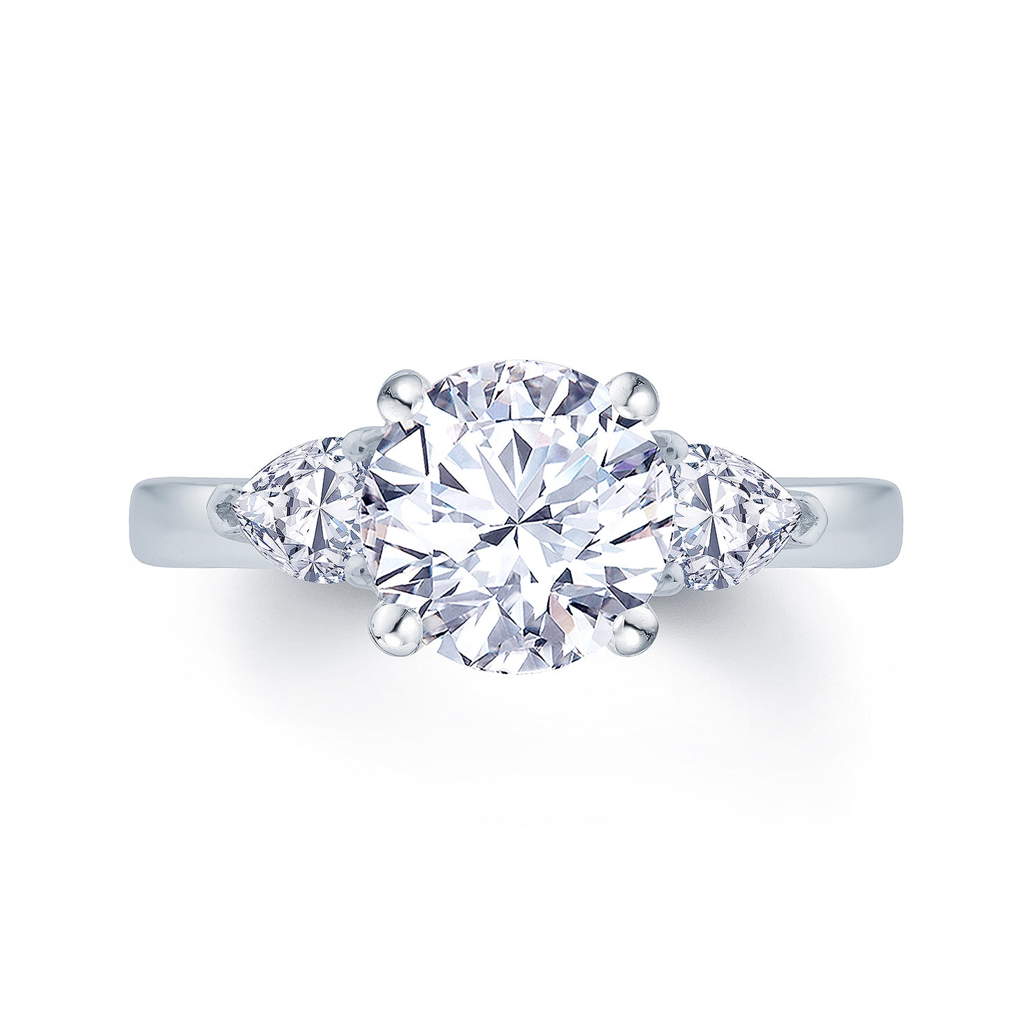 round-with-pear-3-stone-engagment-ring