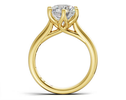 Round Brilliant Cut Solitaire Diamond Engagement Ring