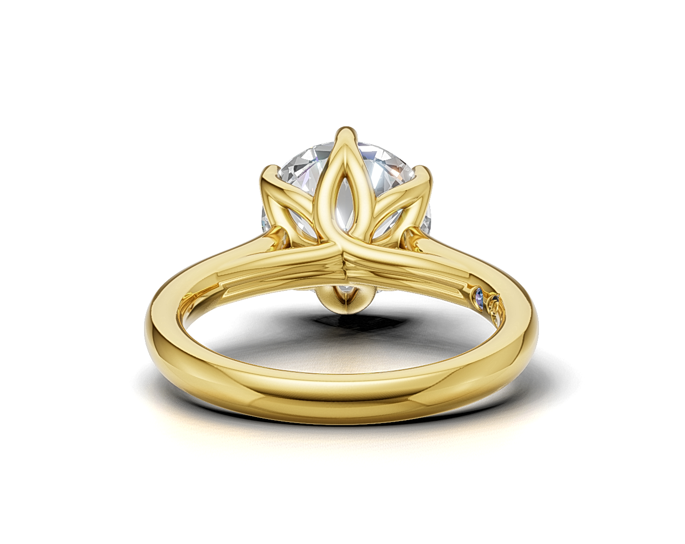 Round Brilliant Cut Solitaire Diamond Engagement Ring